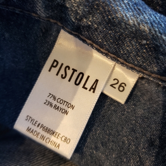 Pistola Charlie high rise straight jeans in cabo size 26 - Picture 15 of 16